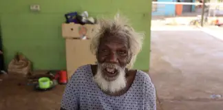 Roper Gulf Regional Council’s age care client, Arnold in Urapunga